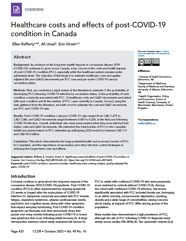 Volume 49-10, October 2023: Influenza and Other Respiratory Infections