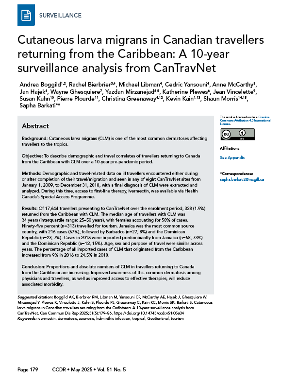 CCDR: Volume 51-5 (4), May 2025: cover image