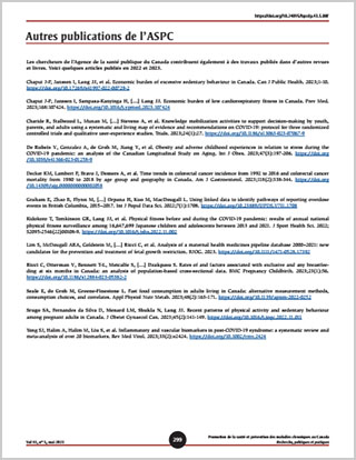 Autres publications de l’ASPC