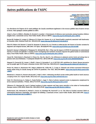 Autres publications de l’ASPC