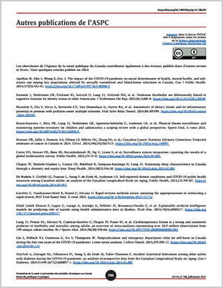 Autres publications de l’ASPC