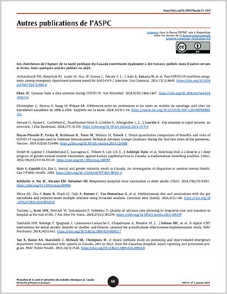 Autres publications de l’ASPC
