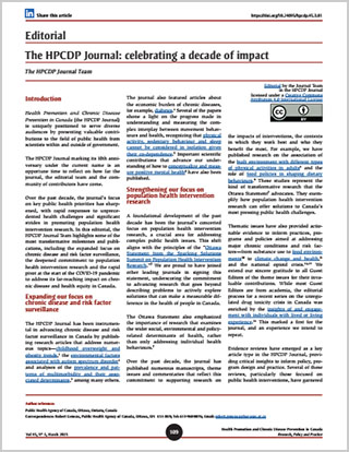 Editorial – The HPCDP Journal: celebrating a decade of impact