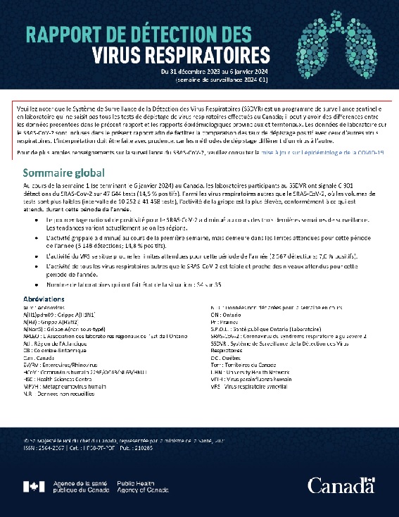 Rapport de virus des voies respiratoires