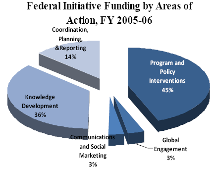 Federal Initiative Funding by Areas of Action, FY 2005-06
