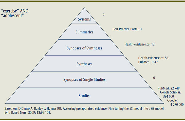 Figure 1 - A pyramid of pre-processed research