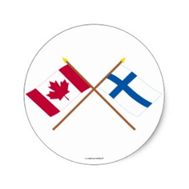 Canada and Denmark Flags