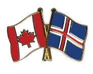 Canada and Iceland Flags