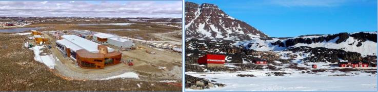 CHARS campus, Cambridge Bay, Nunavut; Arctic Station Qeqertarsuaq, Greenland