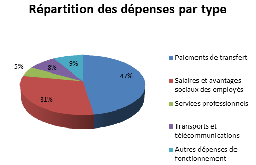 Spending distribution by program 2017-2018