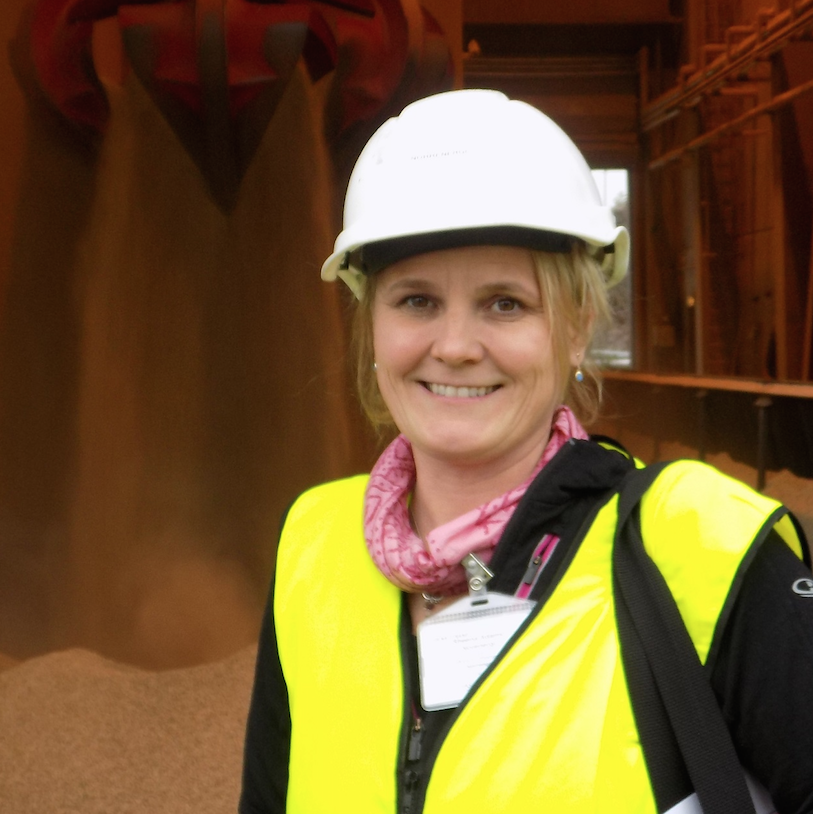 Sheena Adams at the Norrenergi district heating facility in Solna, north of Stockholm.