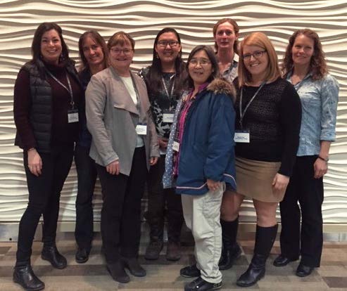 Organizers and panelists of the Women in Northern Science Reception Photo: Norah Foy