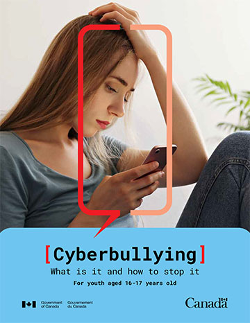 Cyberbullying booklet for youth ages 16-17