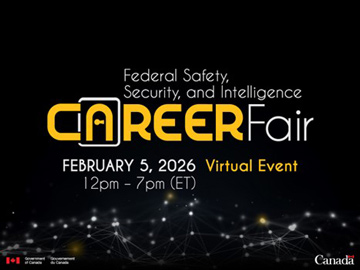 Federal Safety, Security, and Intelligence Career Fair, February 5, 2026, 12 p.m. - 7 p.m. (ET) - Virtual event