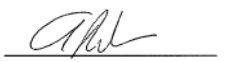 signature de la présudente