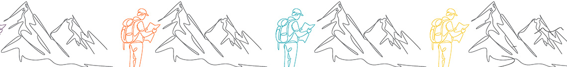 banner with hiker