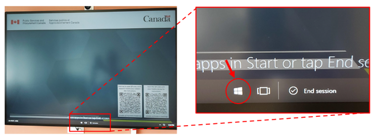 Exact location of the "Windows" button