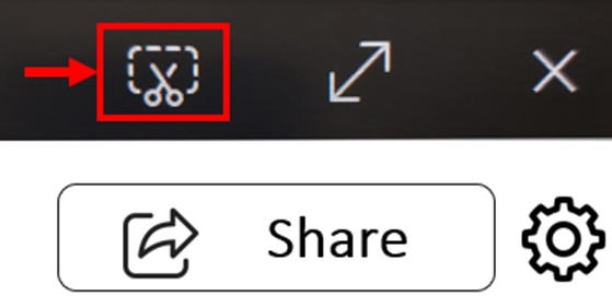 Whiteboard screenshot button