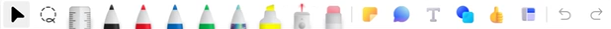 Whiteboard toolbar