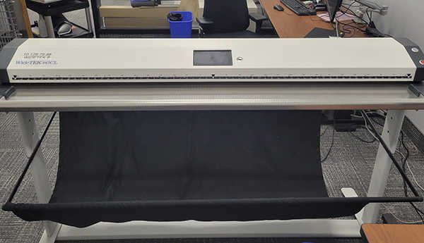 A large beige scanner