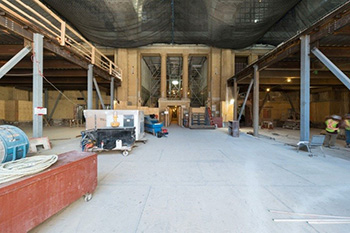 The former Union Station's general waiting room is being rehabilitated.