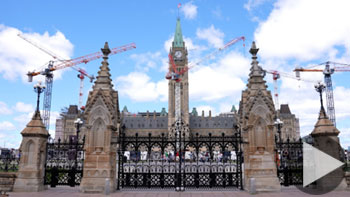 Restauration de la porte de la Reine sur la Colline du Parlement