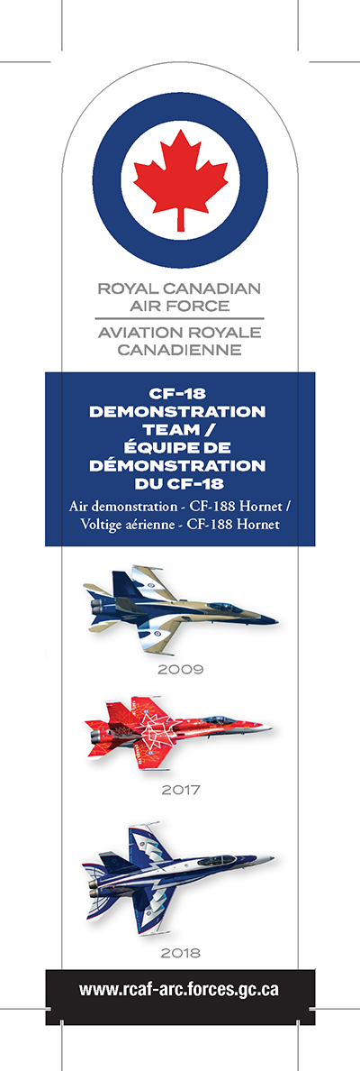 Air demonstration bookmark - CF-18 Demonstration Team