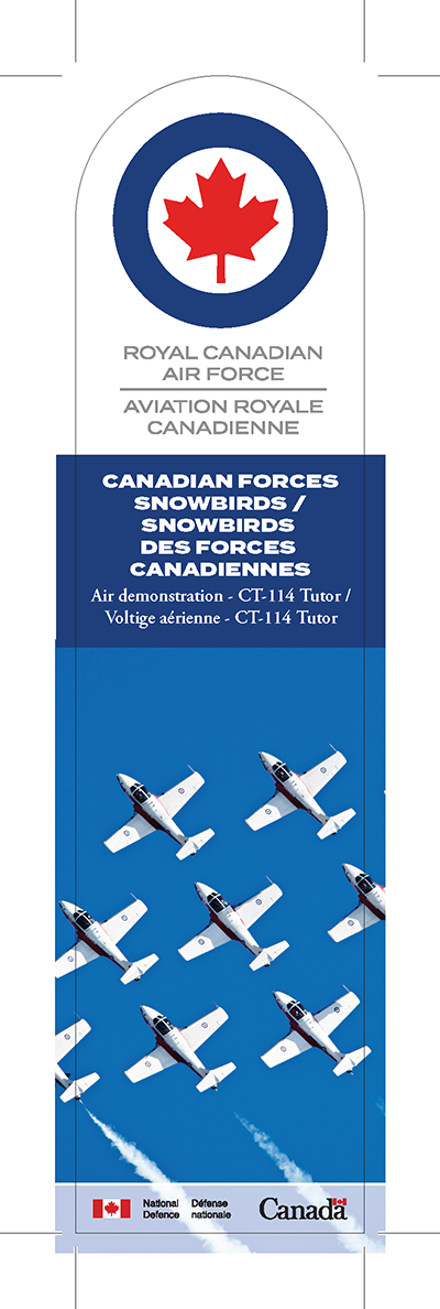 Air demonstration bookmark - Snowbirds