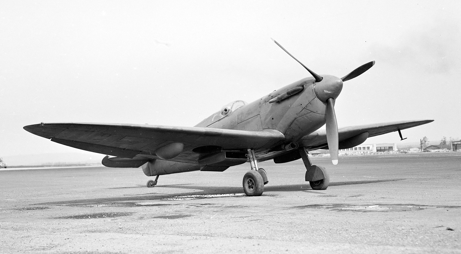 A Spitfire on ground on May 22, 1943. PHOTO: DND Archives, PL-16608 