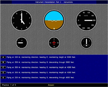 Instrument Comprehension Test: This is a spatial test designed to assess your ability to visualise using pictorial, numerical and verbal information. You will have to inspect instrument readings to visualise the orientation of an aircraft.  The total test time including instructions is approximately 26 minutes and you do not need to prepare for this test.