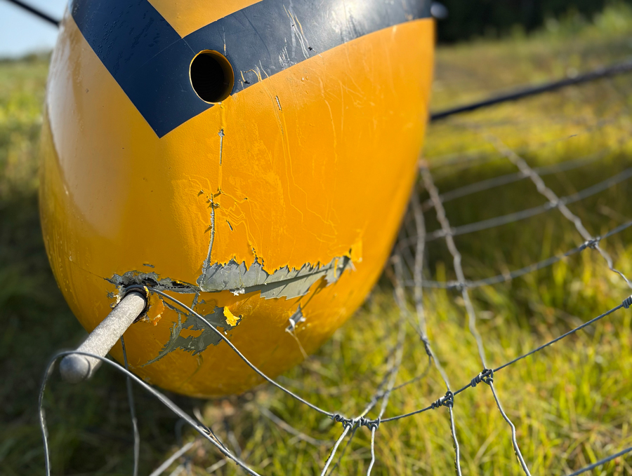 Close up of SZ23 Glider (C-FQYI) accident