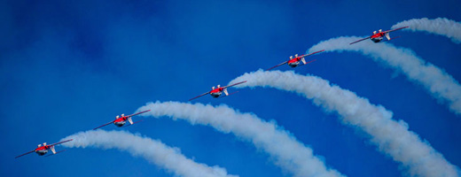 Formation des Snowbirds