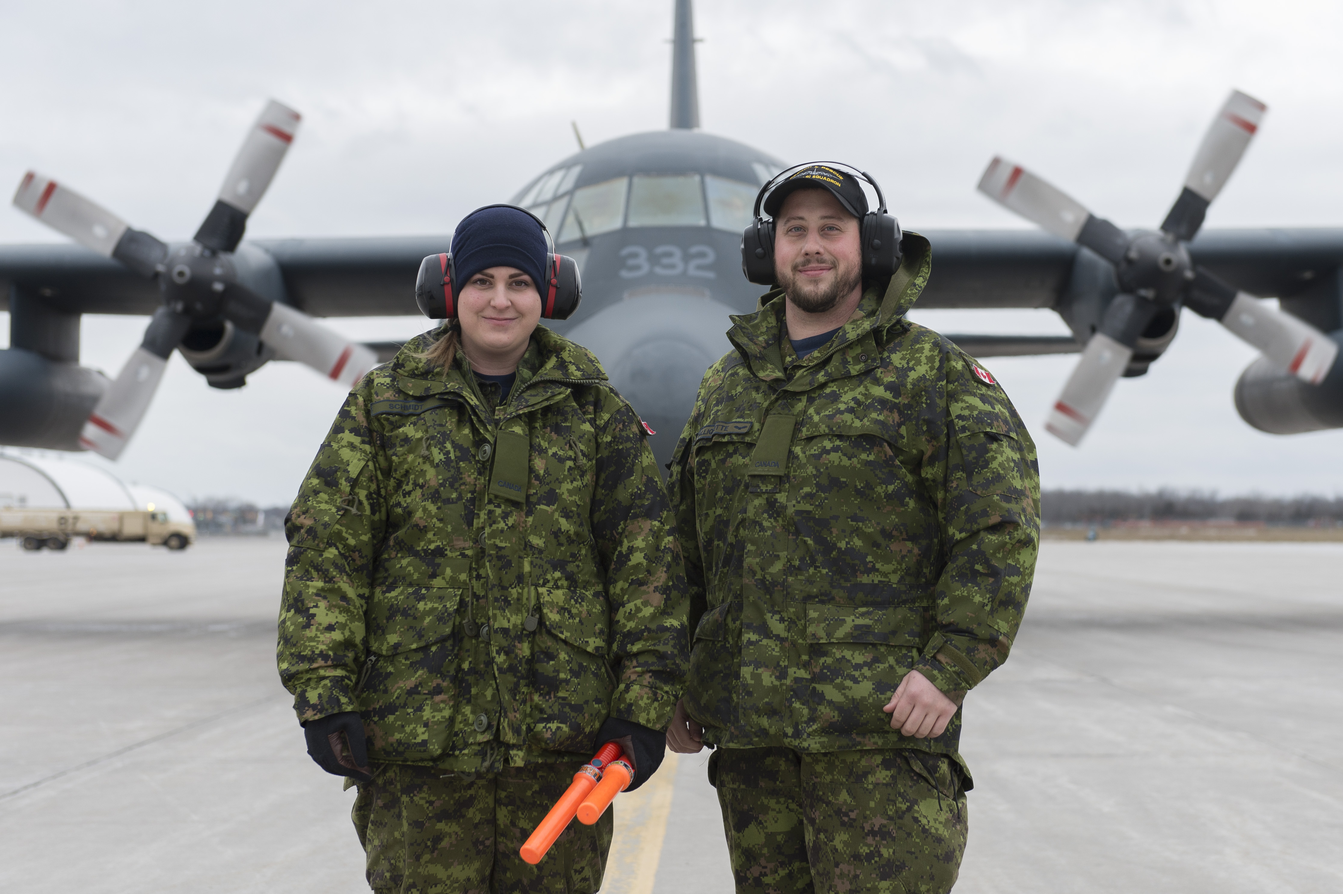 Two Air Operations Support Technicians Aviators