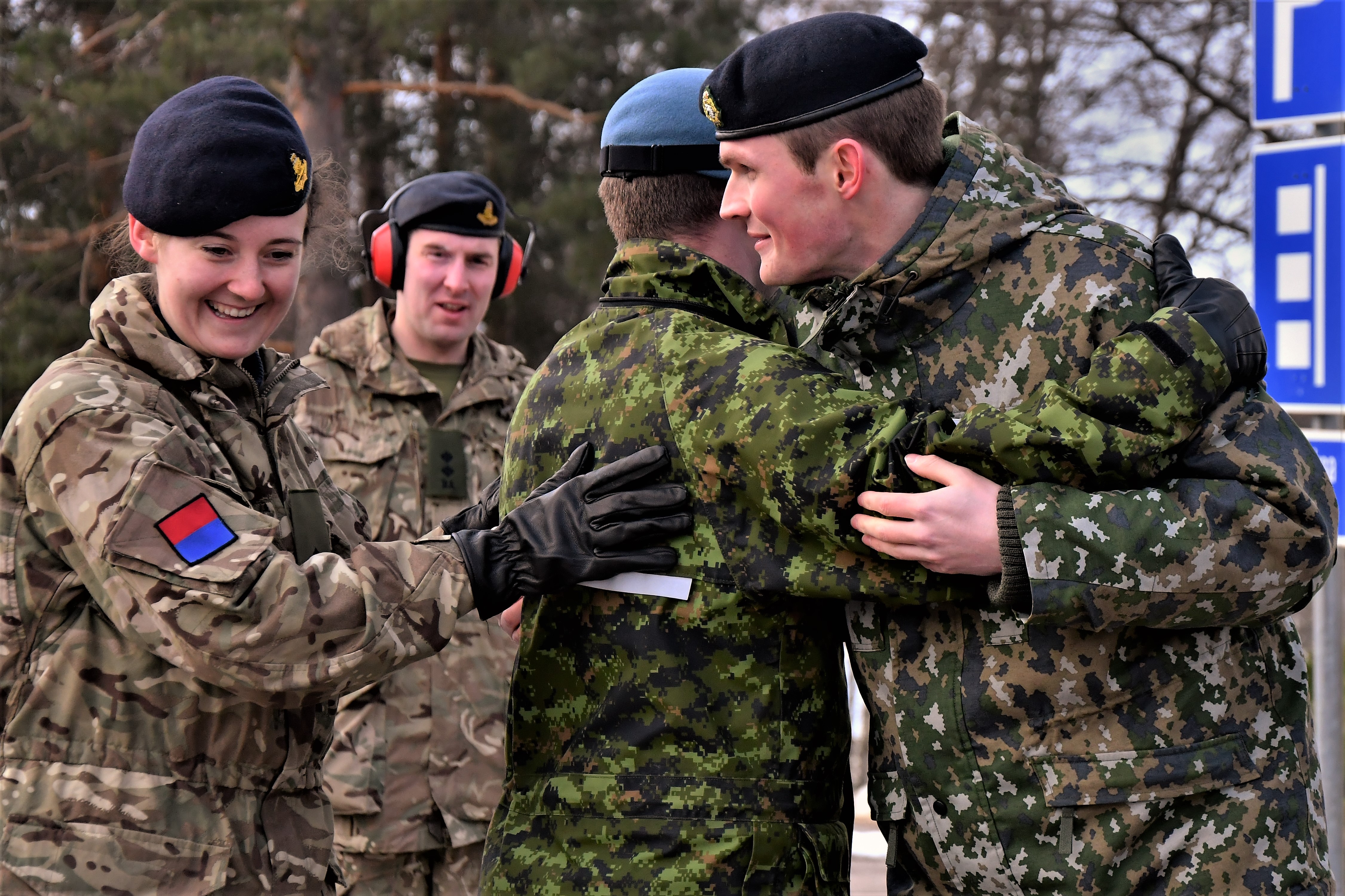 2Lt Lydia Brownlow from the UK and Capt Richard Ackroyd at the Young Reserve Officer’s Workshop held in Finland earlier this year.