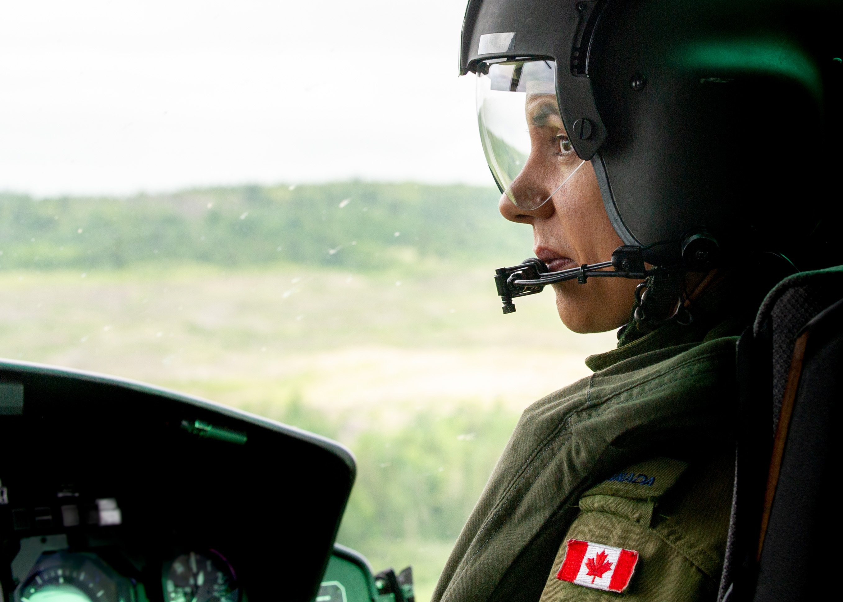 A pilot from 403 Helicopter Operational Training Squadron