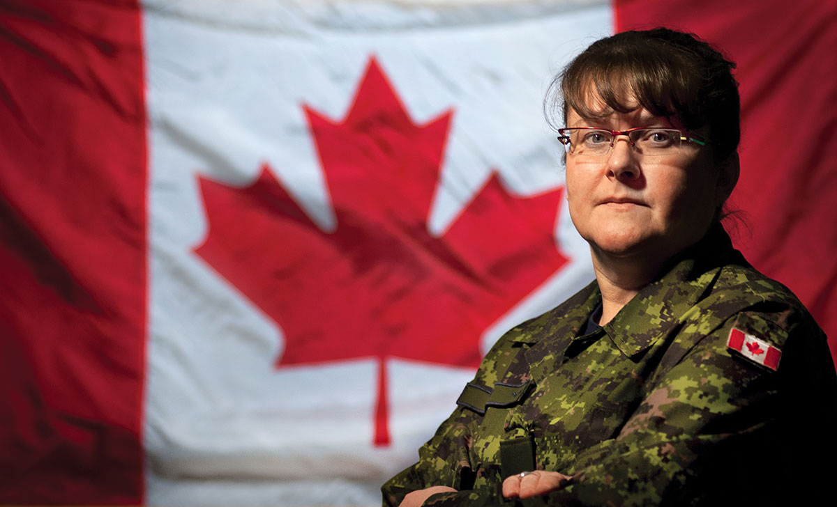 Warrant Officer Shari Reiser, who hails from Newfoundland, has seen 29 years of service with the Royal Canadian Air Force. She is currently posted to Joint Base Elmendorf-Richardson, an American air base in Alaska, where she supports NORAD operations.