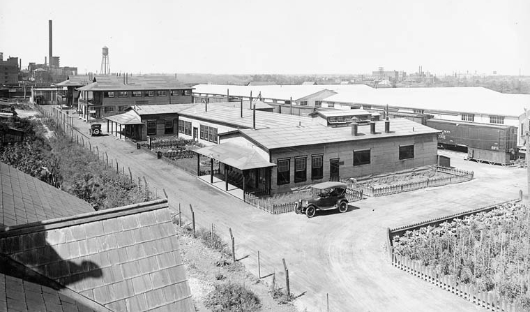 In the summer of 1917, the Royal Flying Corps Canada expanded its Central Stores Depot and Barracks at St. Clair Avenue and Weston Road in Toronto, Ontario. PHOTO: DND Archives, PA-22827