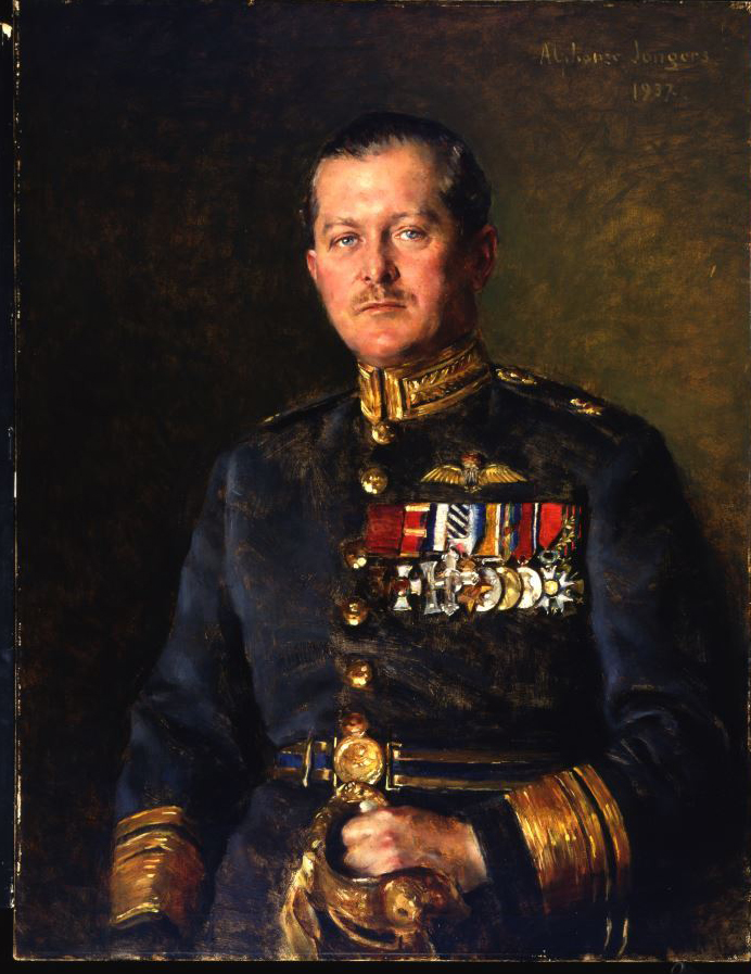 A 1937 painting of Honorary Air Marshal William Avery Bishop, painted by French artist Alphonse Jongers. Air Commodore Bishop’s son, Arthur, donated the painting to the Canadian War Museum in 1968. PHOTO: Canadian War Museum