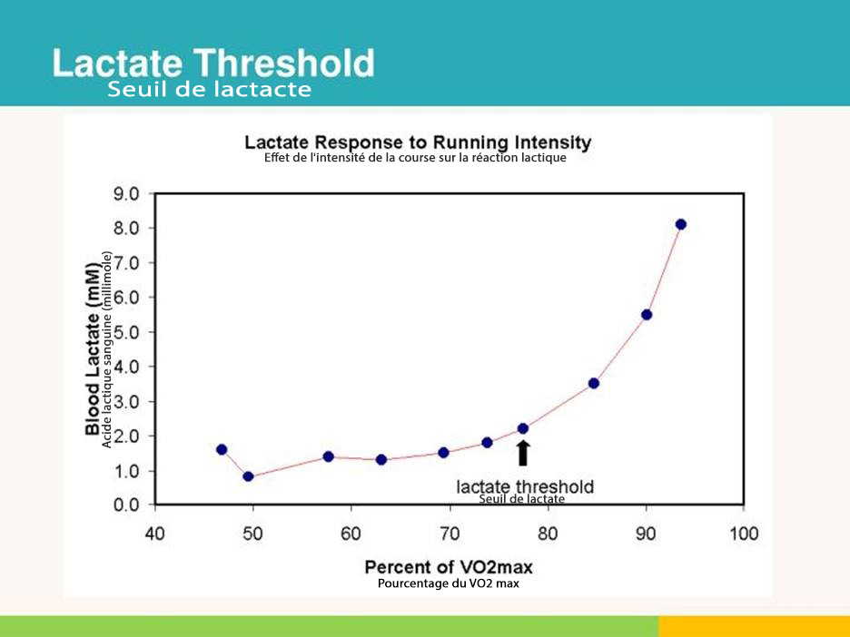 Figure 3. Blood Lactate Response to Running Intensity
