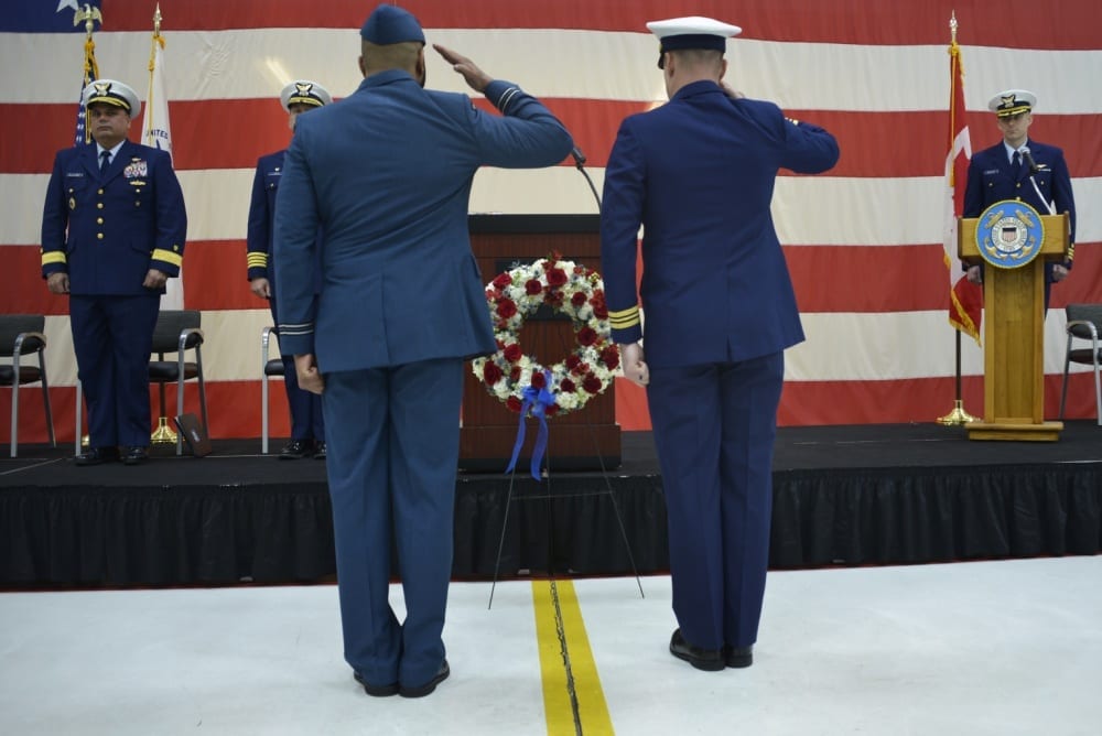 Laying of the wreath during the 40th anniversary of the CG1432 Crash, 18 February, 2019.

PHOTO: Provided by Major Peter Wright