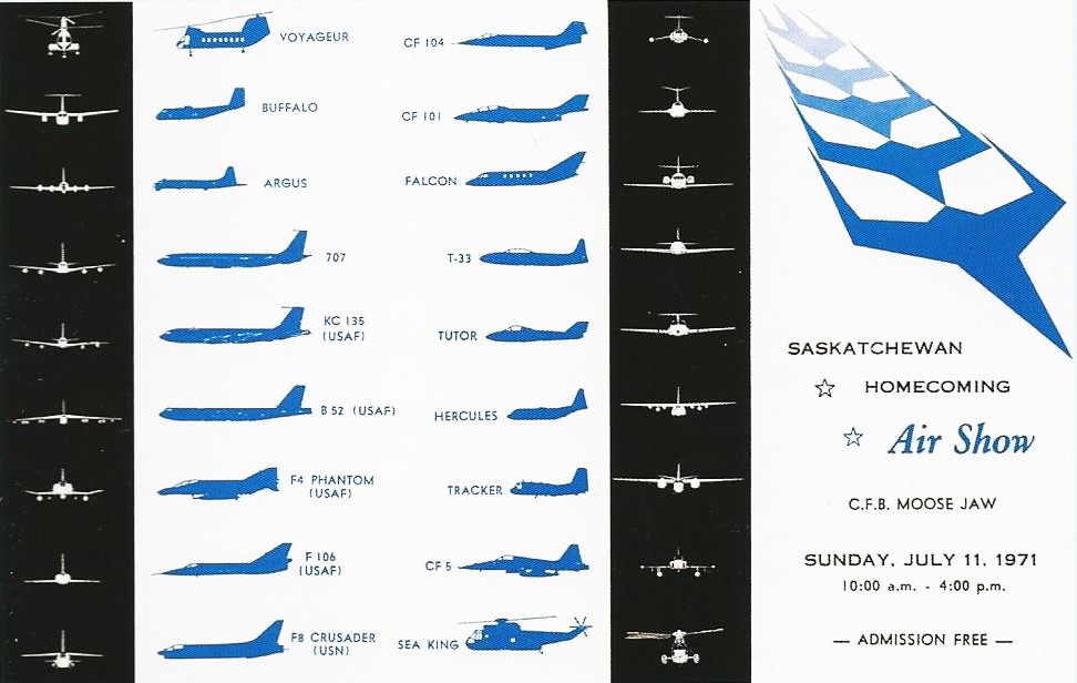An image of the program from the 
1971 Saskatchewan Homecoming Air Show

PHOTO: Provided by Dan Dempsey