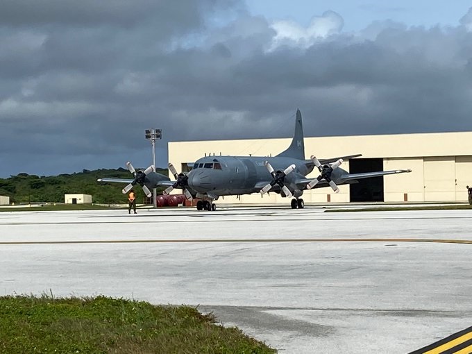 A CP140 at Andersen Air Force Base, Guam at the start of Exercise Sea Dragon 2022.
