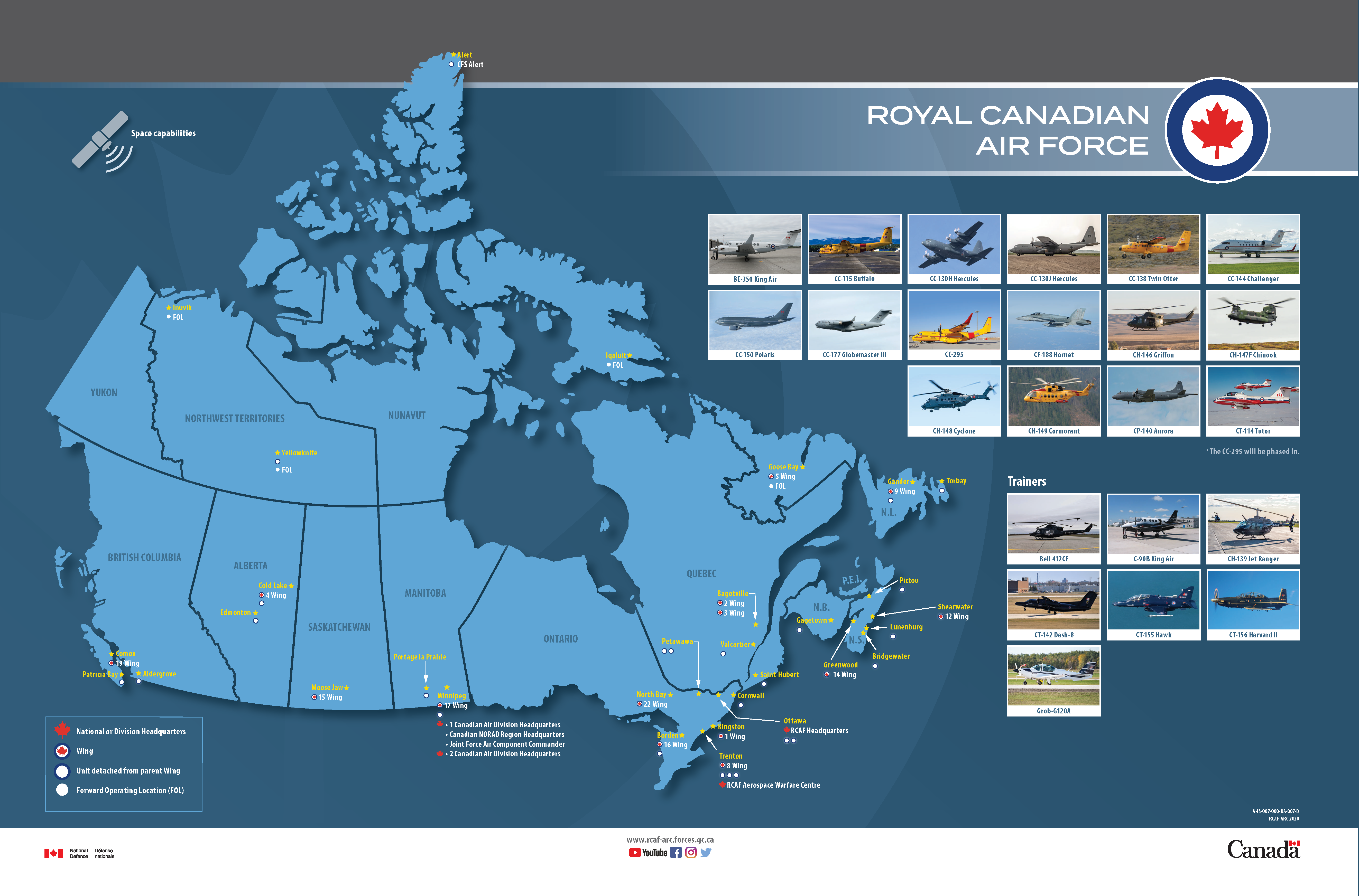 RCAF map - Condensed version