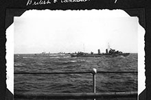 Destroyers de la MRC et du RN en manœuvre dans les Caraïbes à la fin des années 1930.