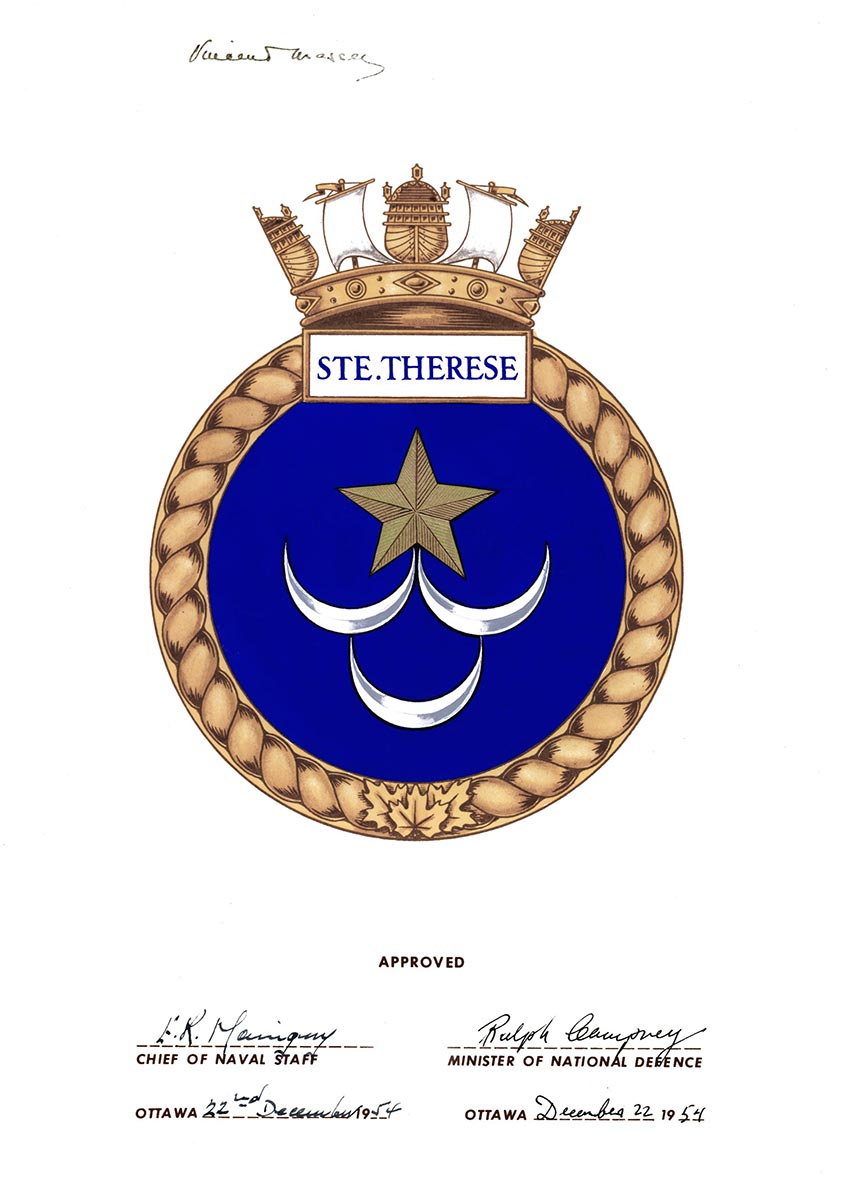 Royal Canadian Navy ship badge