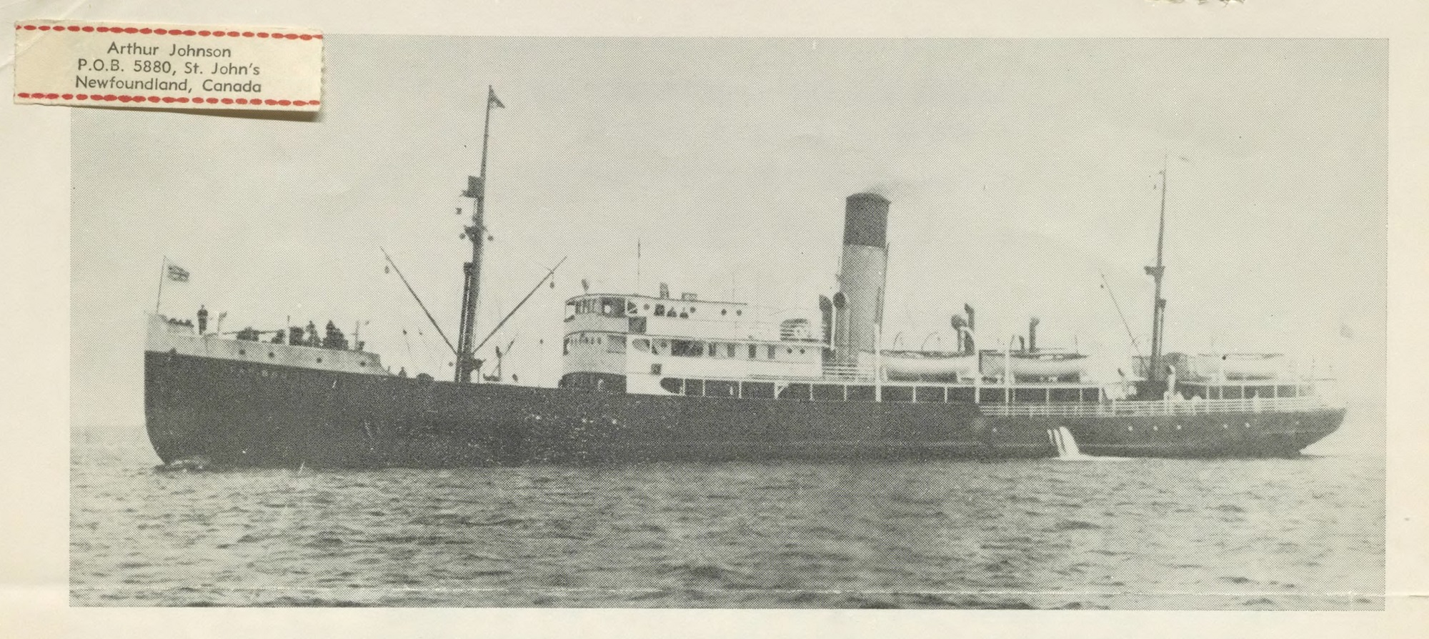 Diapositive - SS Caribou, des années 1920 aux années 1940 environ