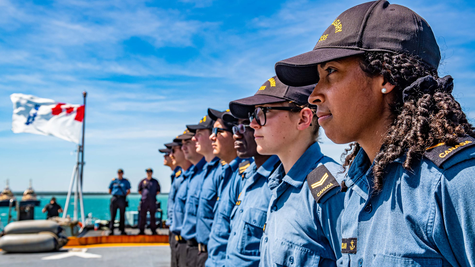Crew members of HMCS Calgary