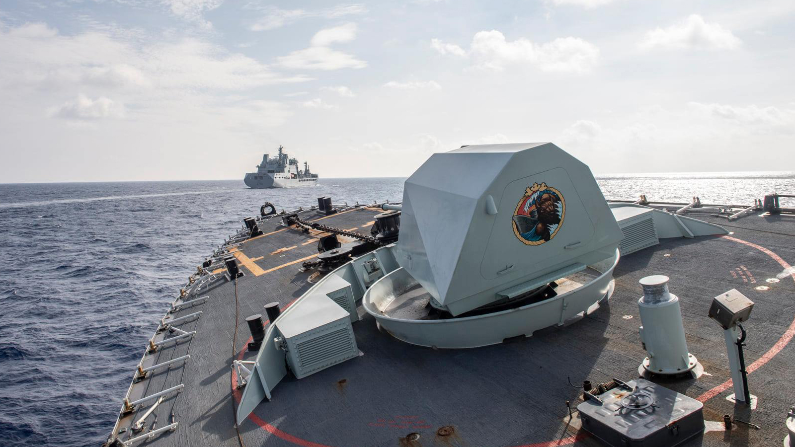 HMCS Winnipeg with the Royal Navy Carrier Strike Group 21