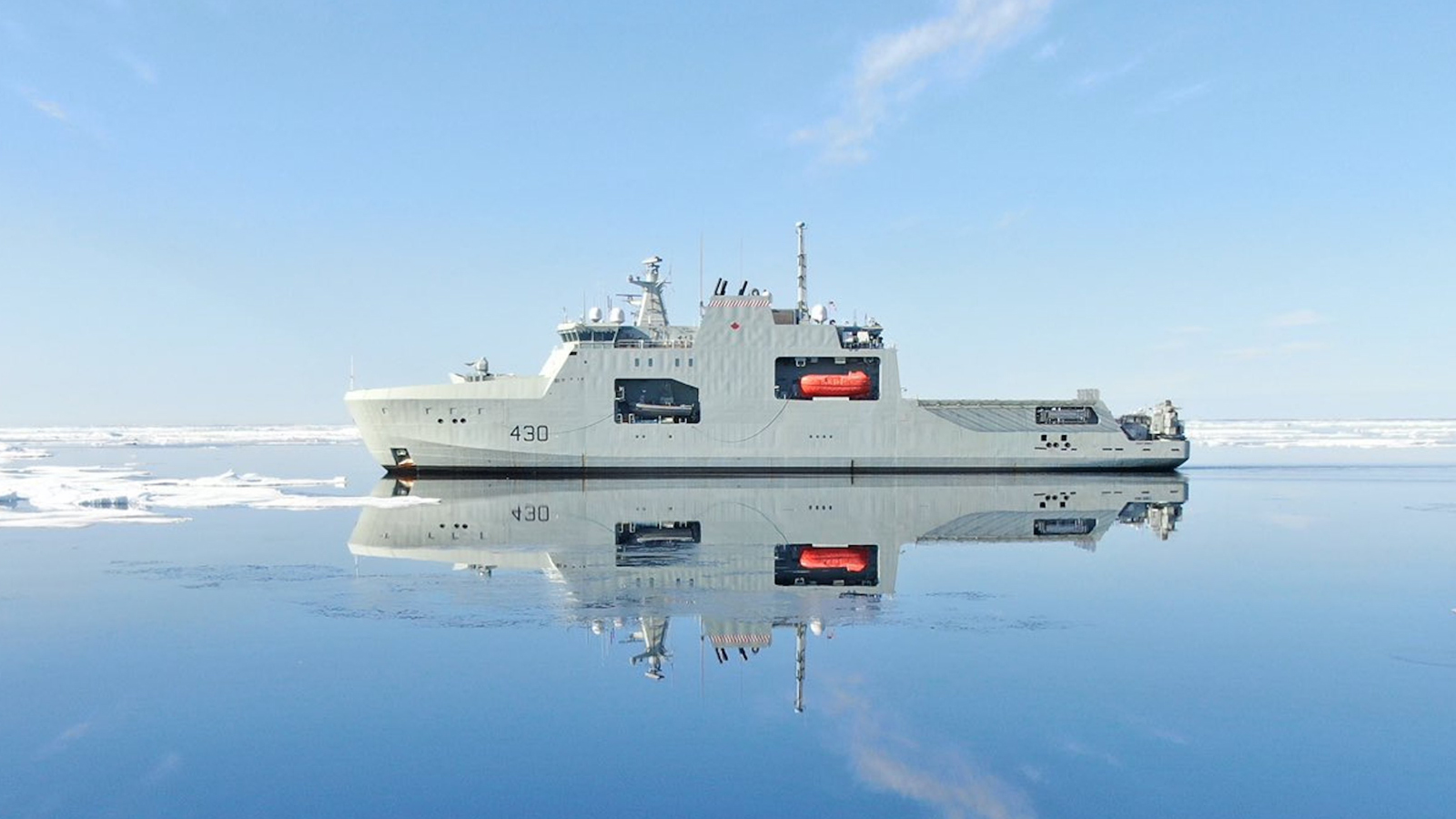 HMCS Harry DeWolf in the Arctic