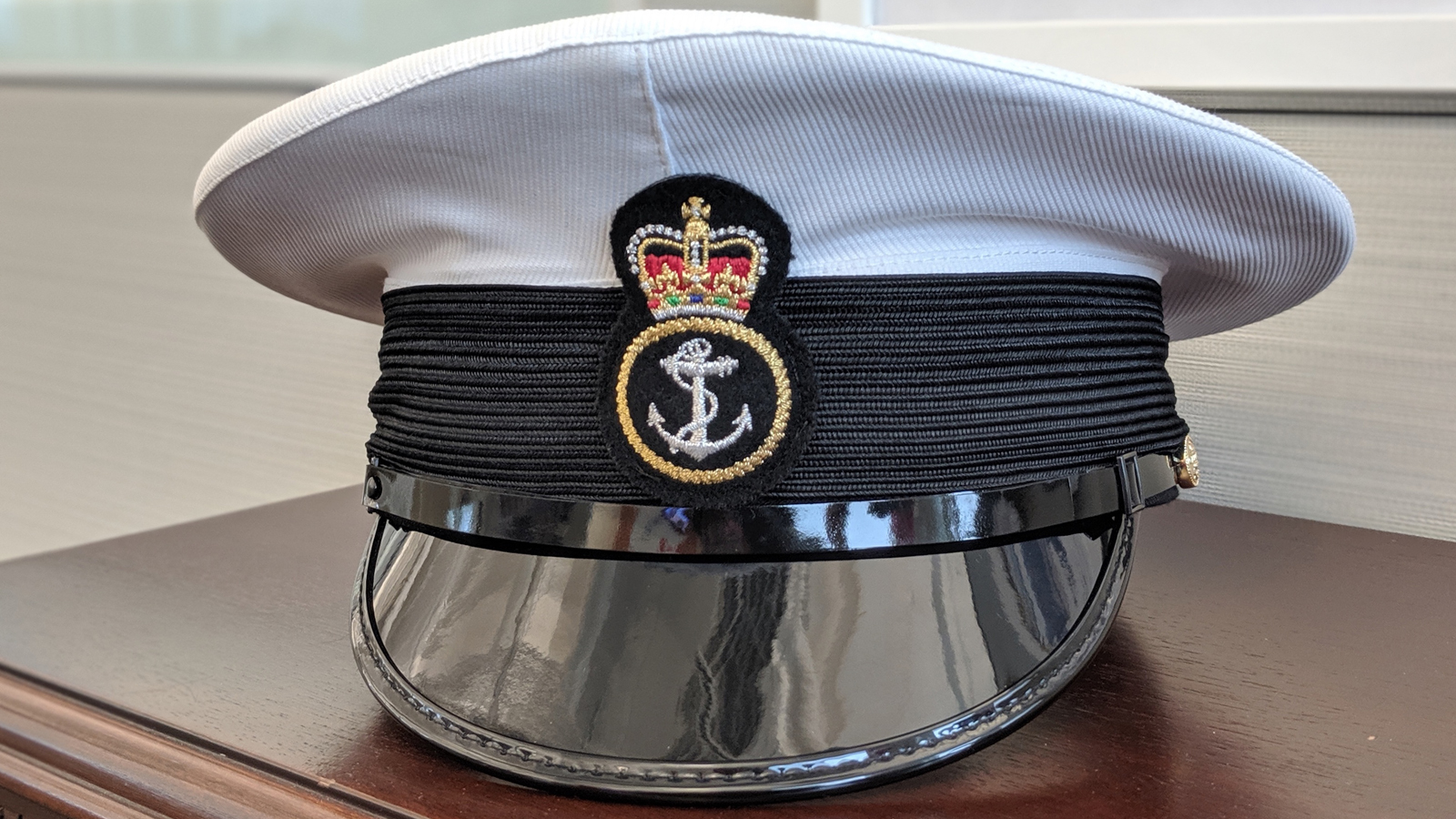 A photo of the new Royal Canadian Navy (RCN) peaked cap.